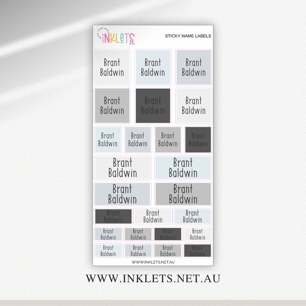 Inklets Vibrant Name Stickers Express Your Style with Colourful