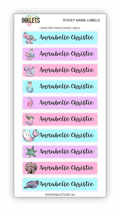 Mermaids Name Label Bundle