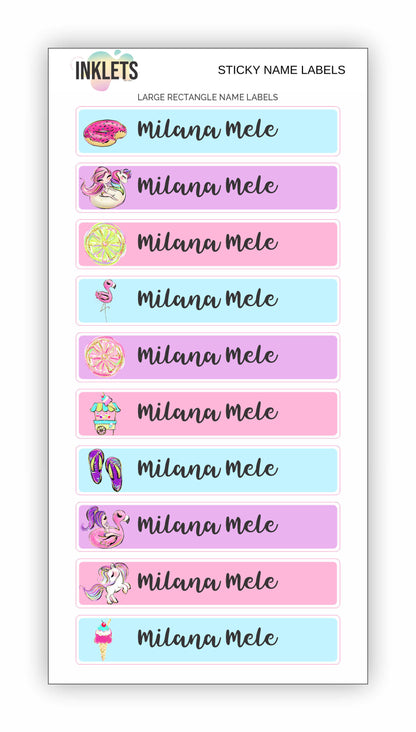 Pool Party Name Label Bundle