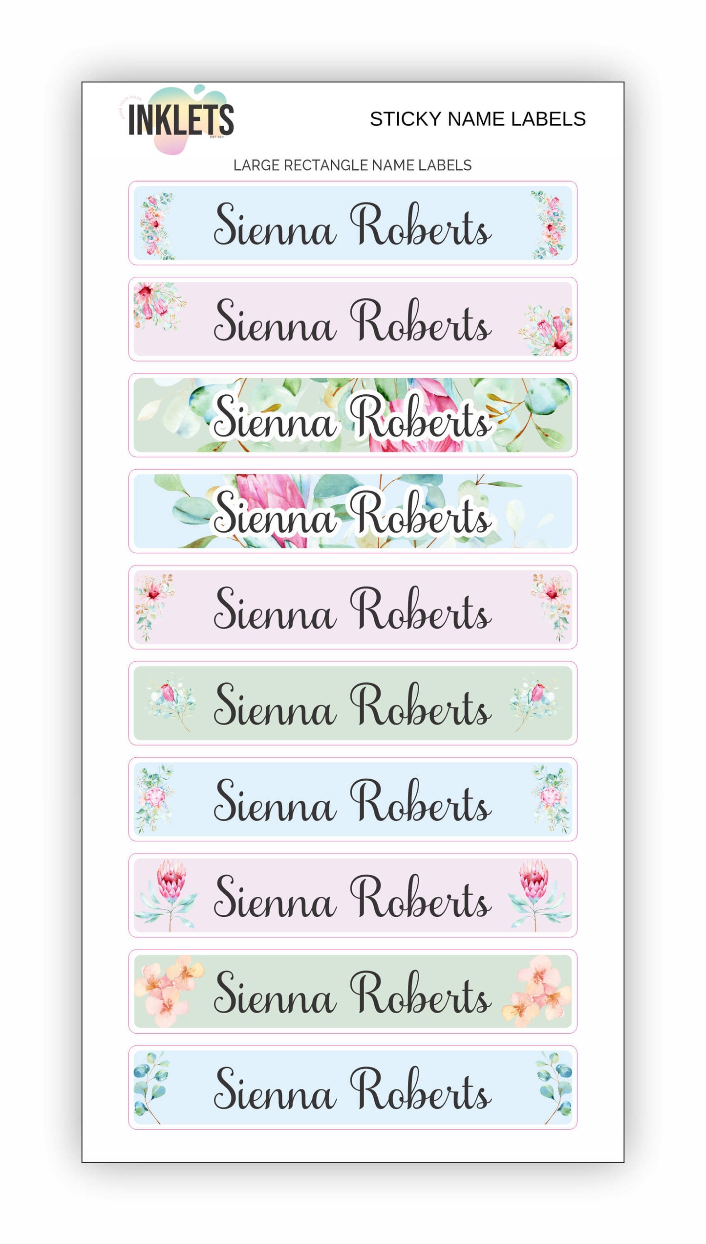 Protea Symphony Name Label Bundle
