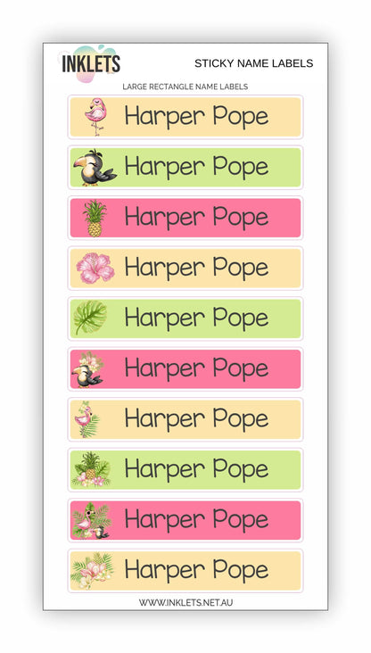 Tropics Name Label Bundle