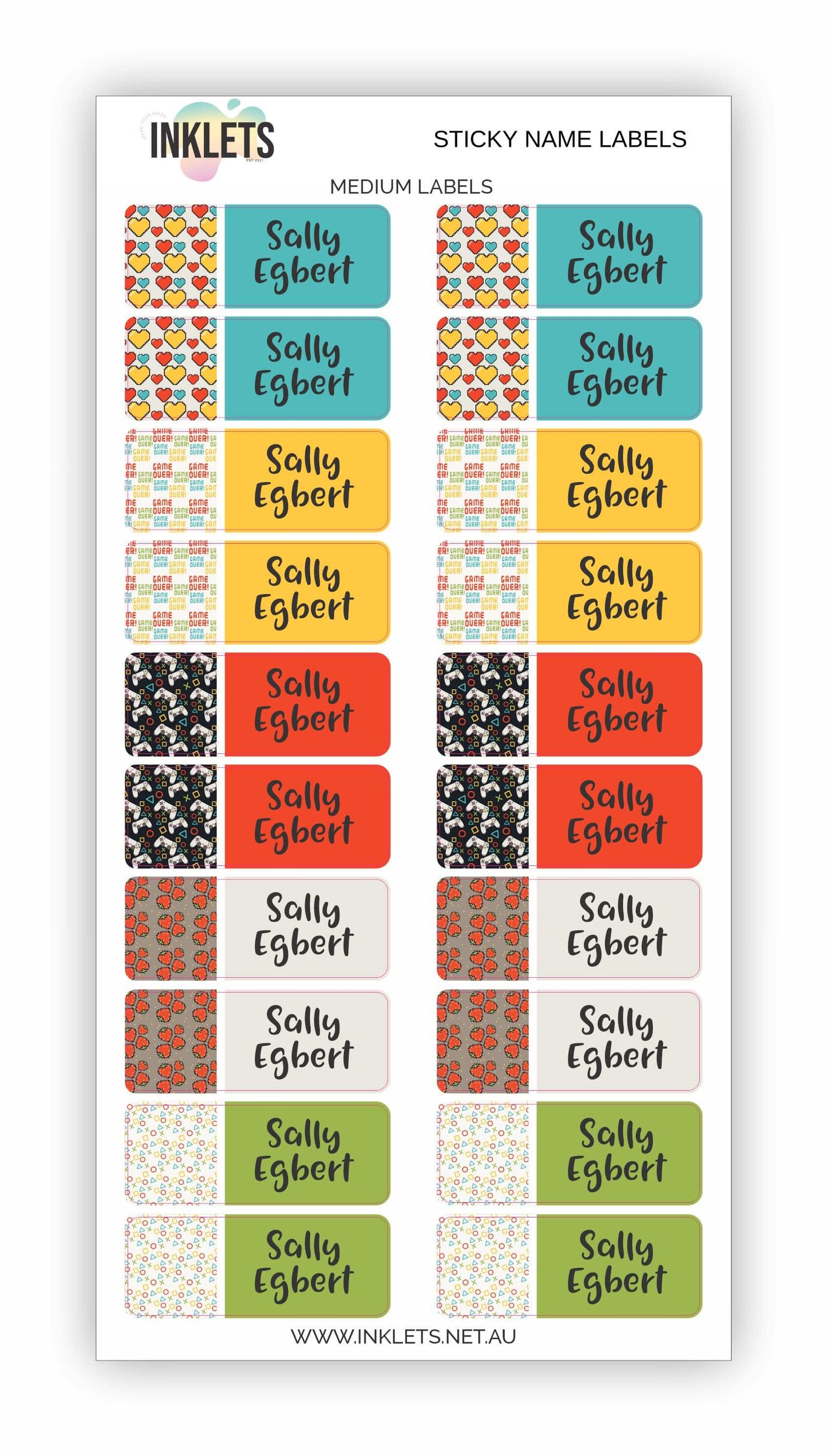 Gamer Girl Name Label Bundle