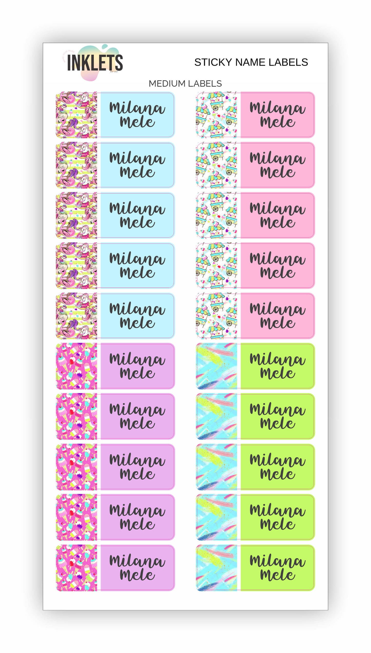 Pool Party Name Label Bundle