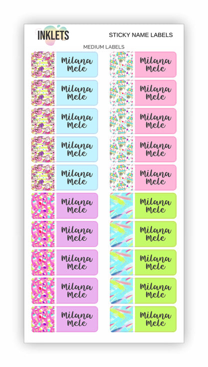 Pool Party Name Label Bundle