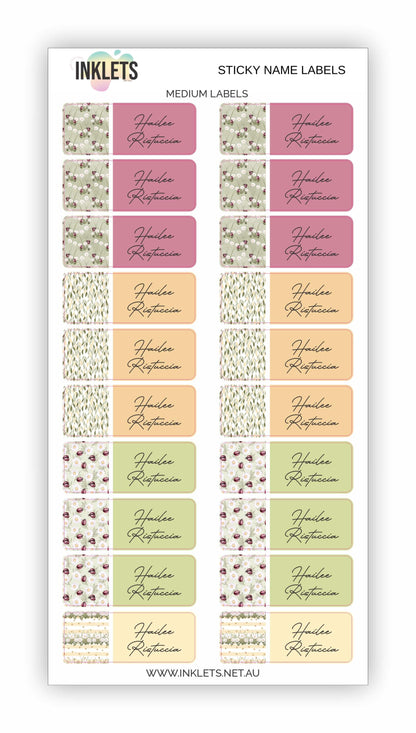 Ladybugs Name Label Bundle