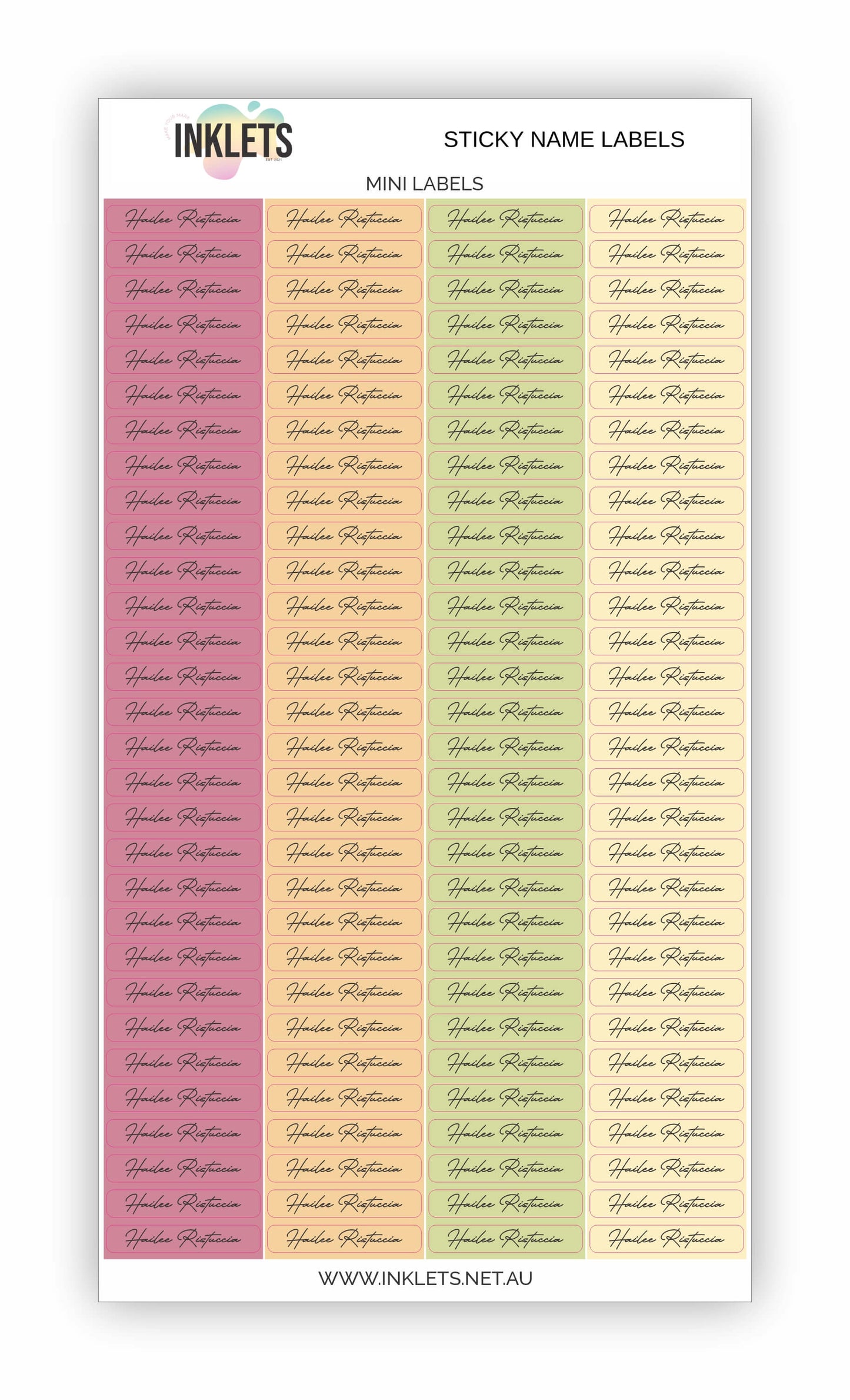 Ladybugs Name Label Bundle
