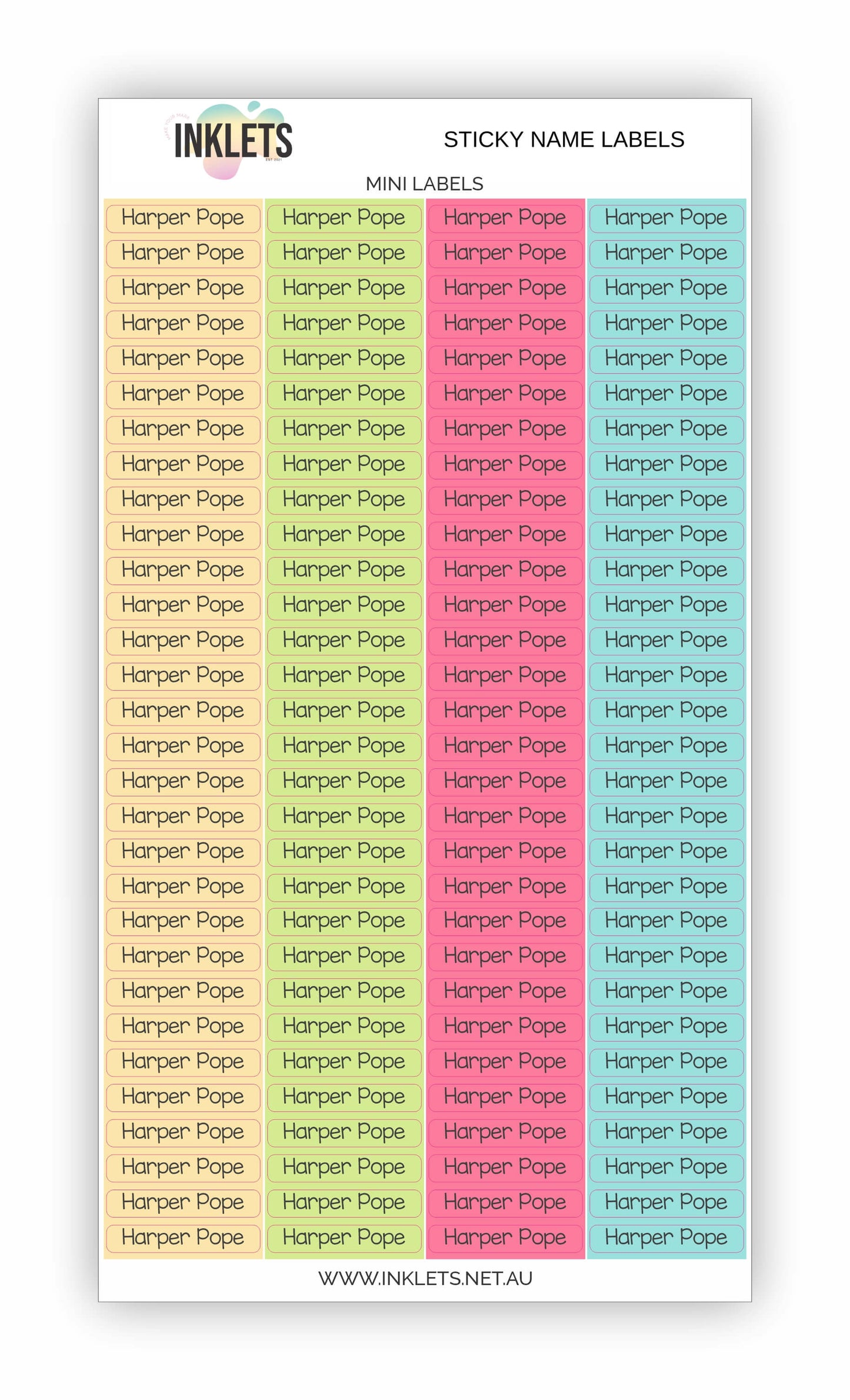 Tropics Name Label Bundle