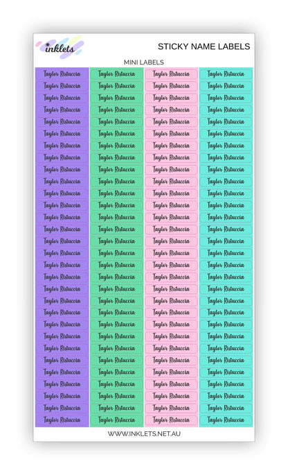 Soccer Girls Name Label Bundle