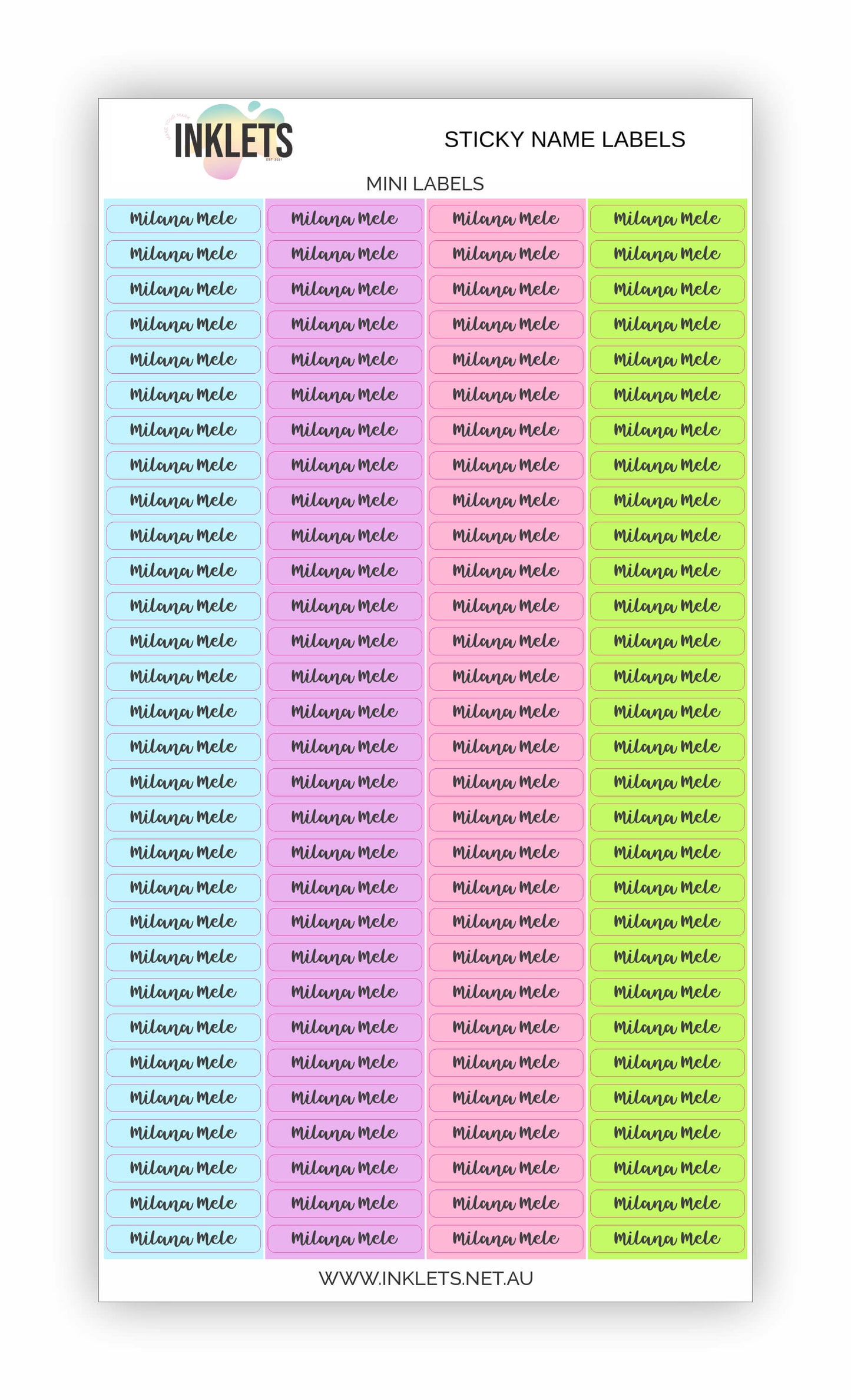 Pool Party Name Label Bundle