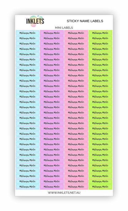 Pool Party Name Label Bundle