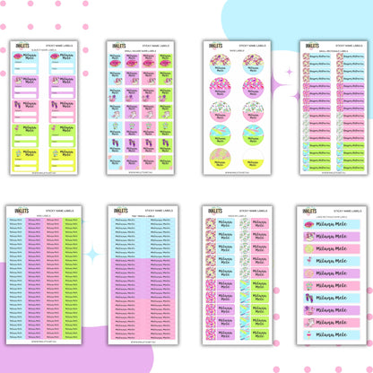 Pool Party Name Label Bundle