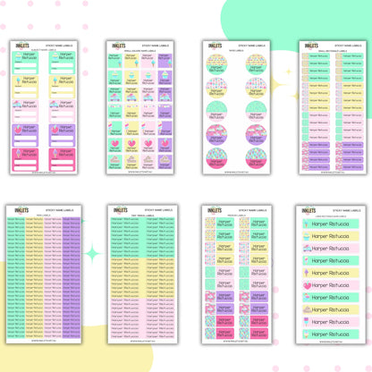 Ice Cream Name Label Bundle