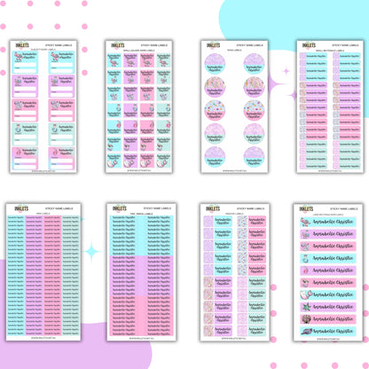 Mermaids Name Label Bundle
