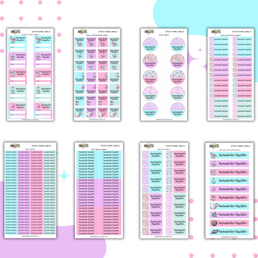 Mermaids Name Label Bundle