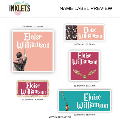Magic Name Label Sheet