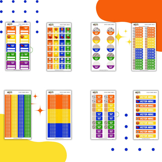 Basketball Name Label Bundle