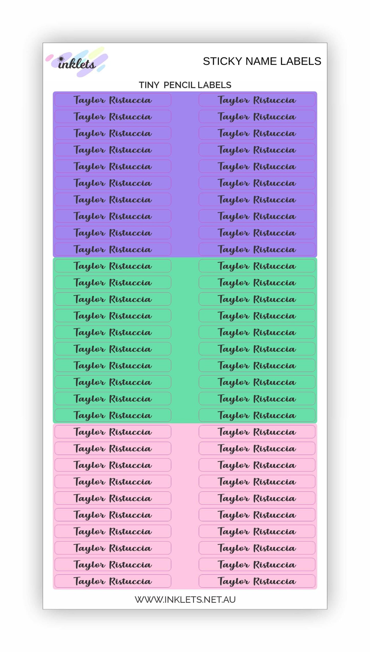 Soccer Girls Name Label Bundle