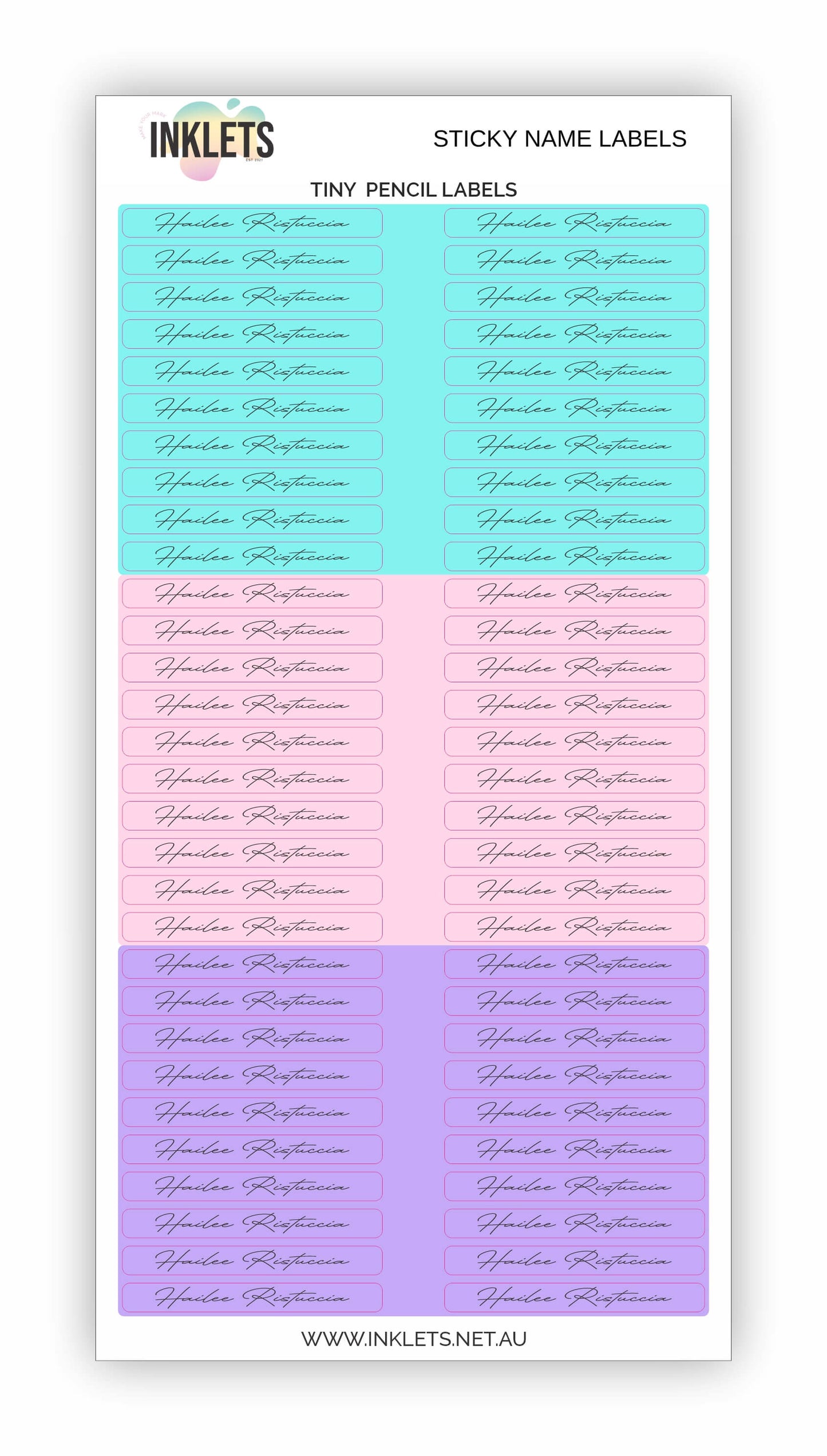 Roller Skating Name Label Bundle