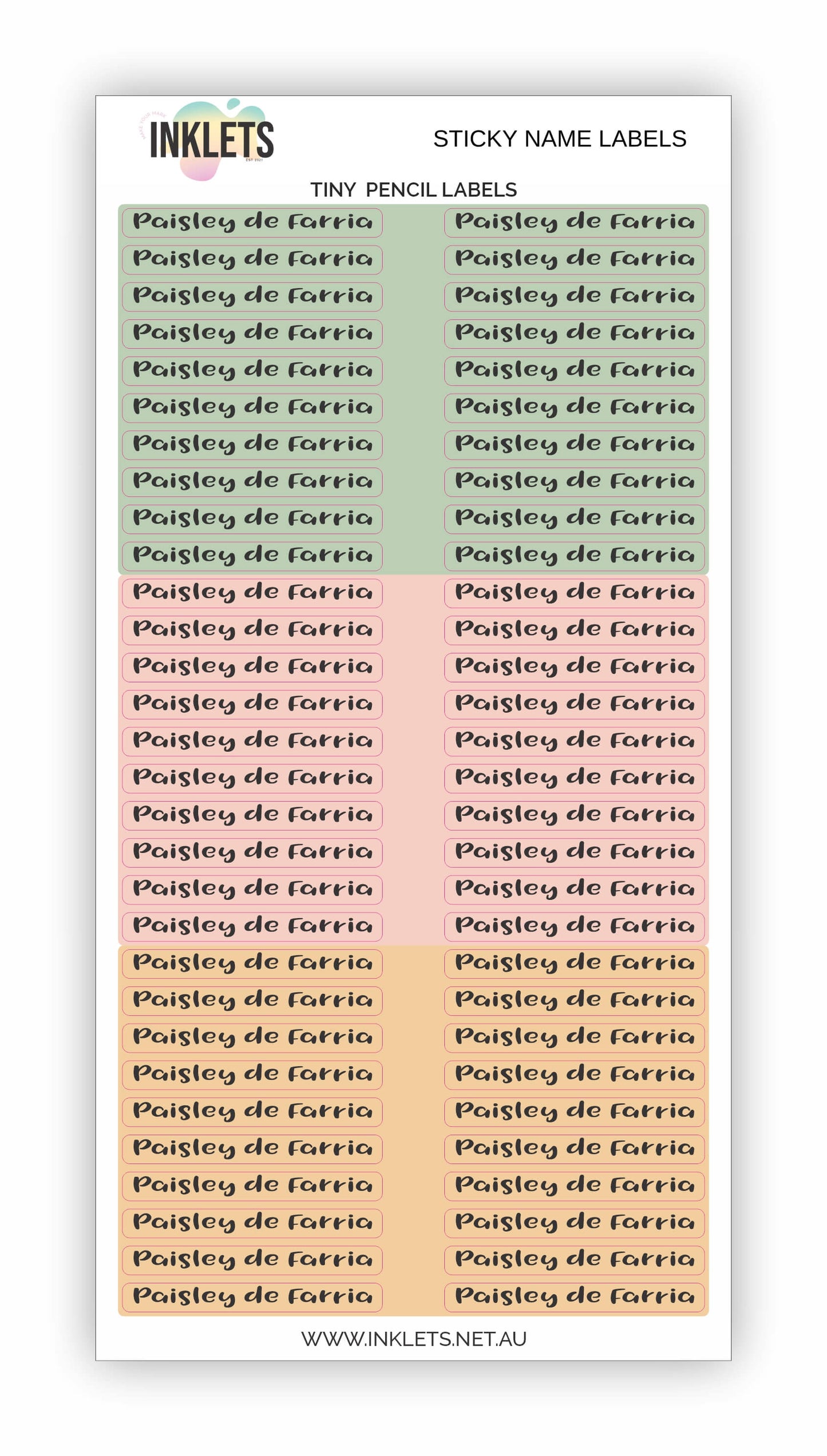 Groovy Flowers Name Label Bundle
