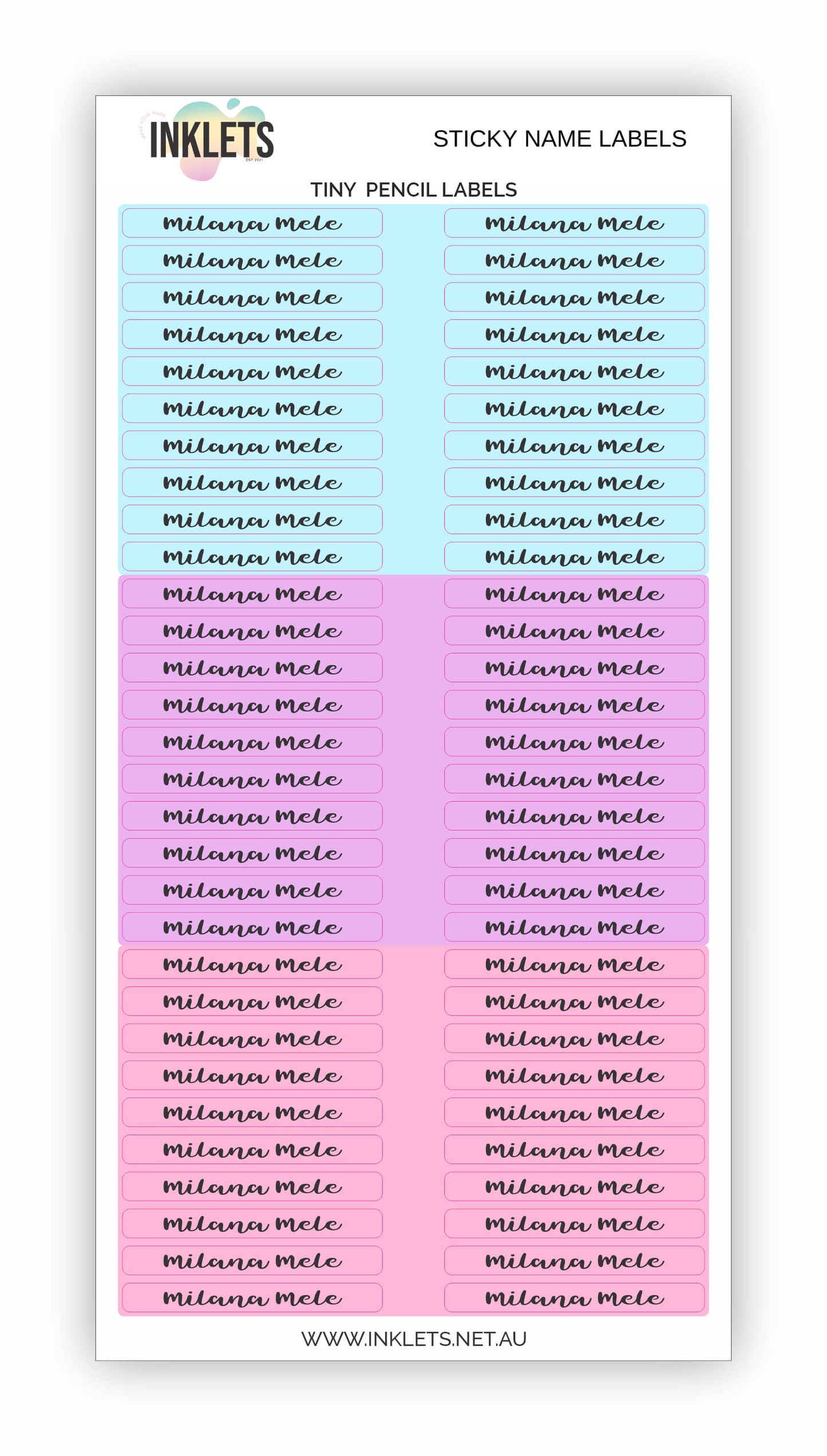 Pool Party Name Label Bundle