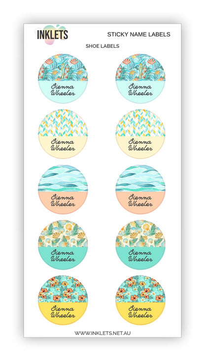 Surf Girl Name Label Bundle
