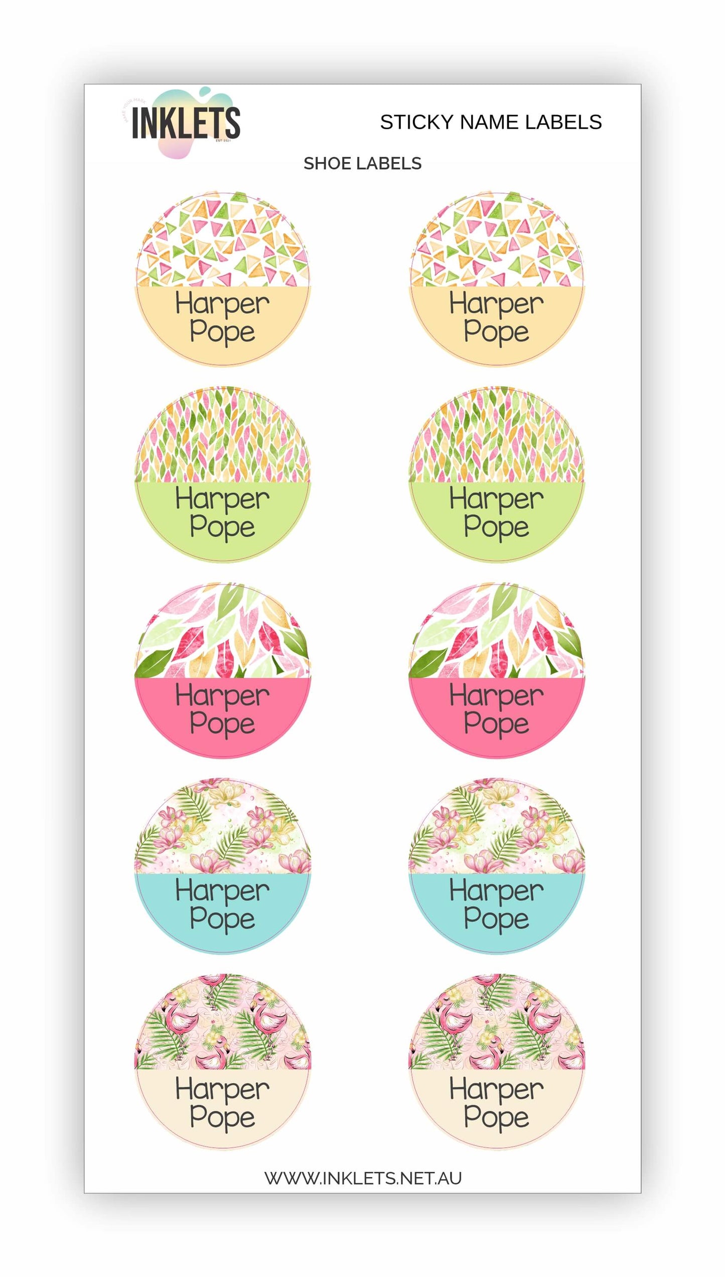 Tropics Name Label Bundle