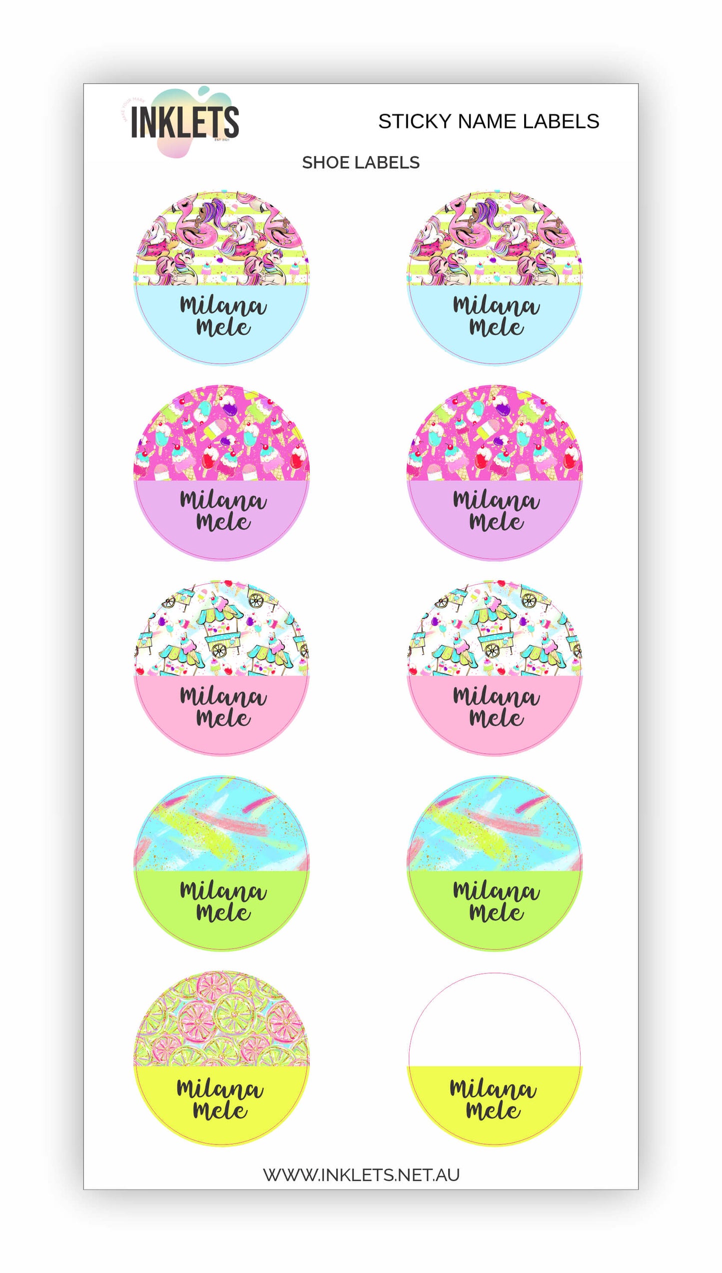 Pool Party Name Label Bundle