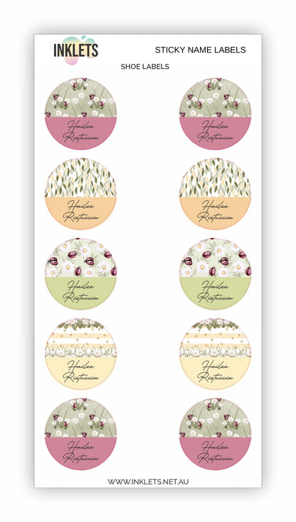 Ladybugs Name Label Bundle