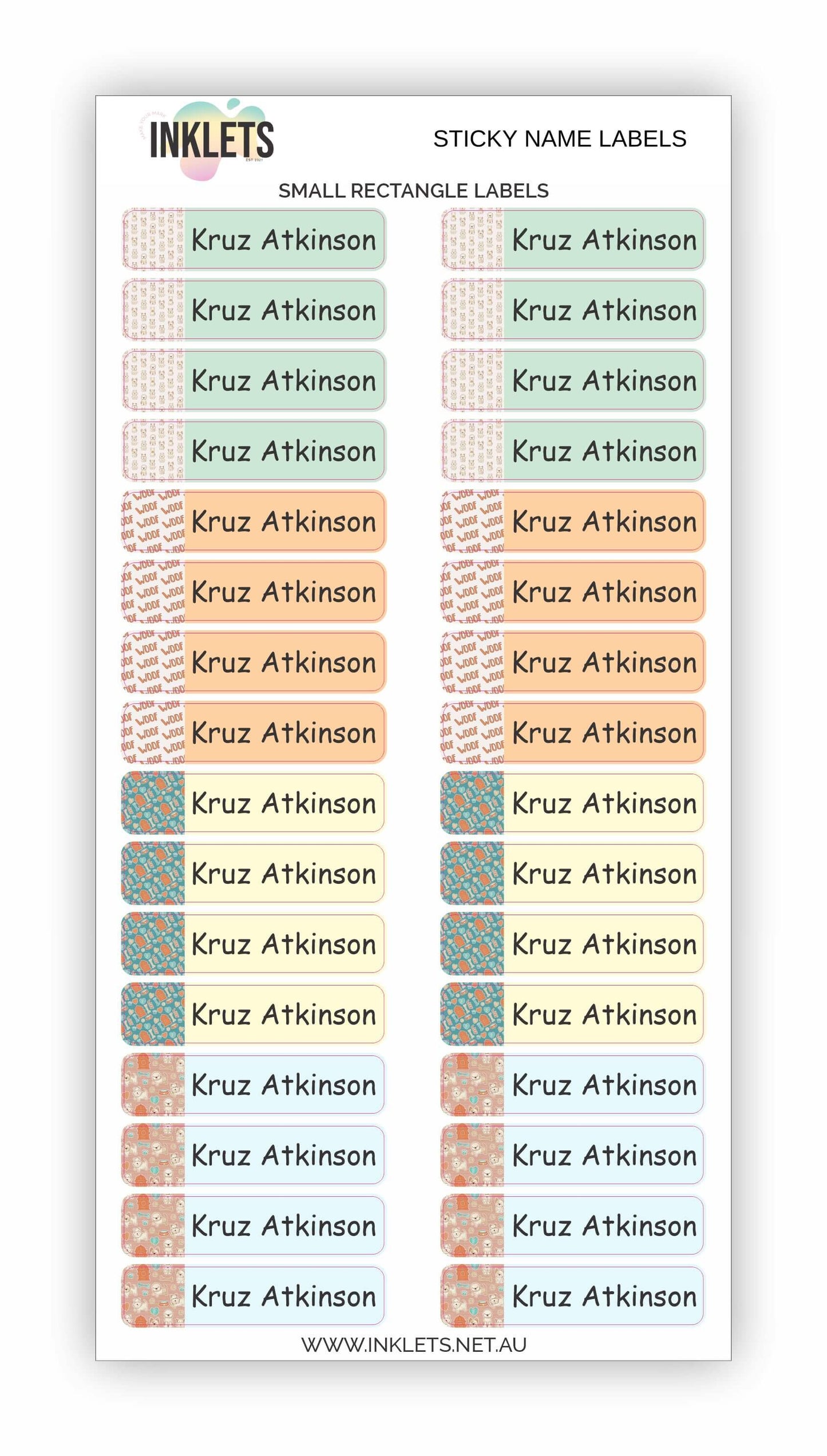 Puppy Dog Palz Name Label Bundle
