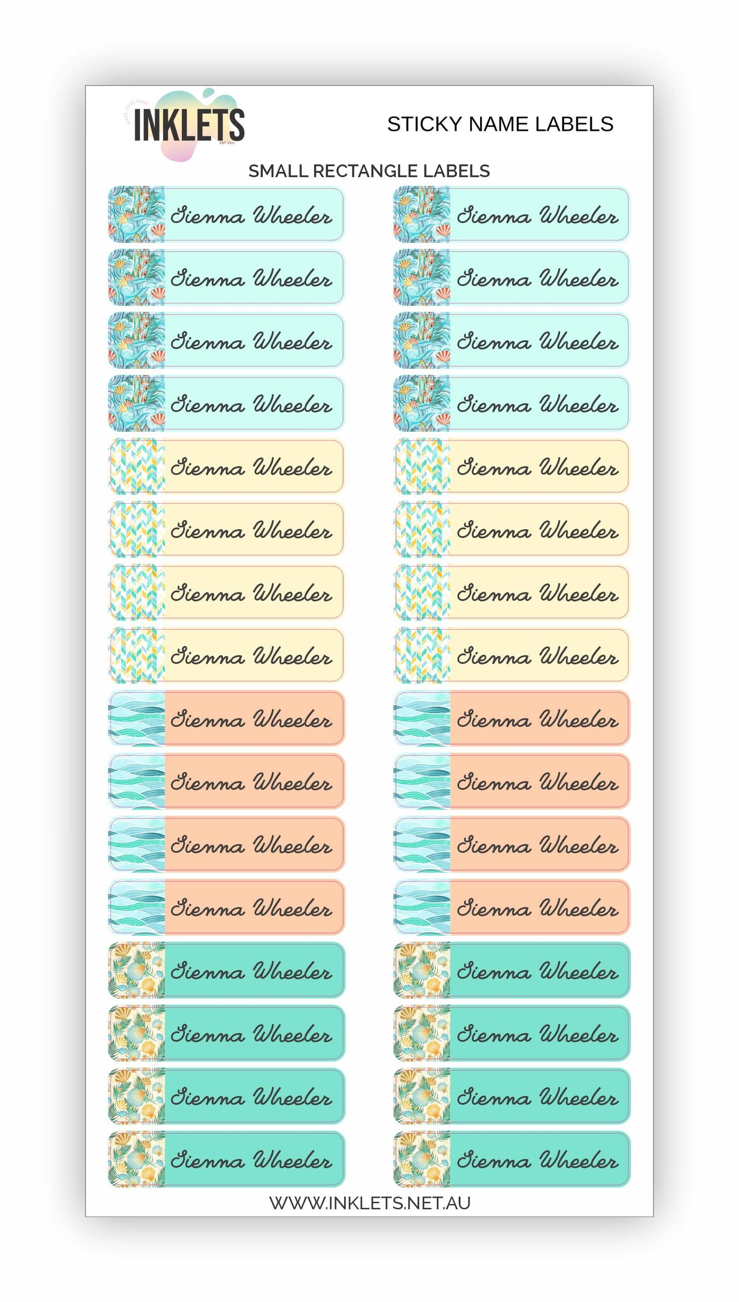 Surf Girl Name Label Bundle