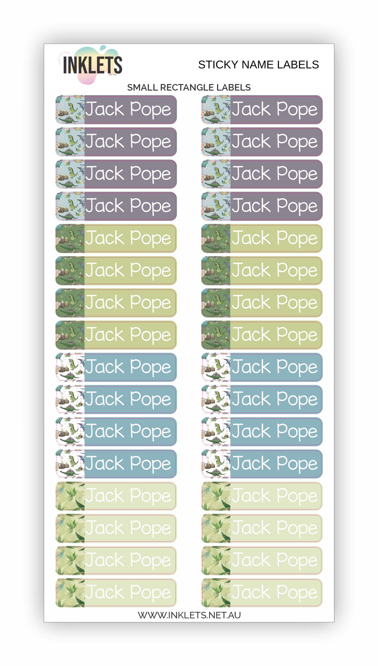 Dinos Name Label Bundle