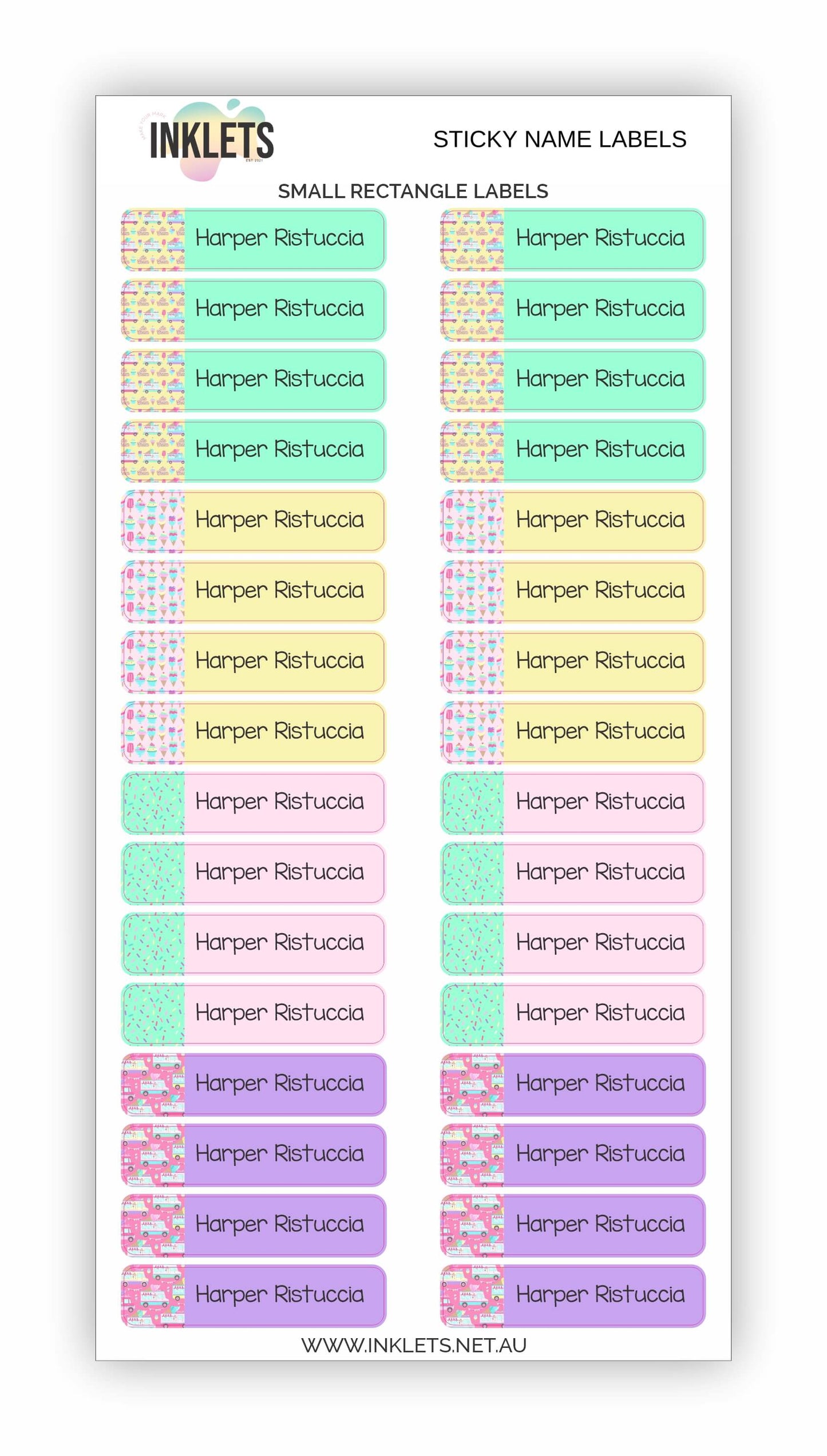 Ice Cream Name Label Bundle
