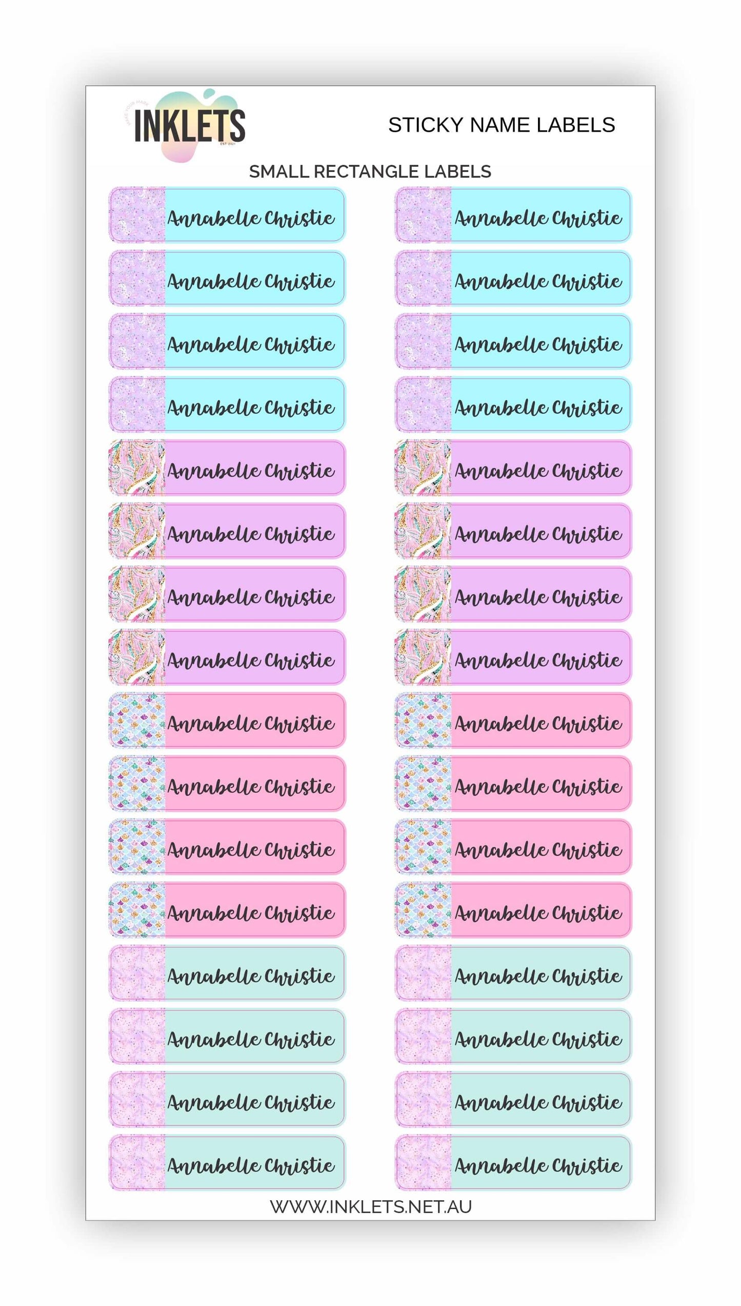 Mermaids Name Label Bundle