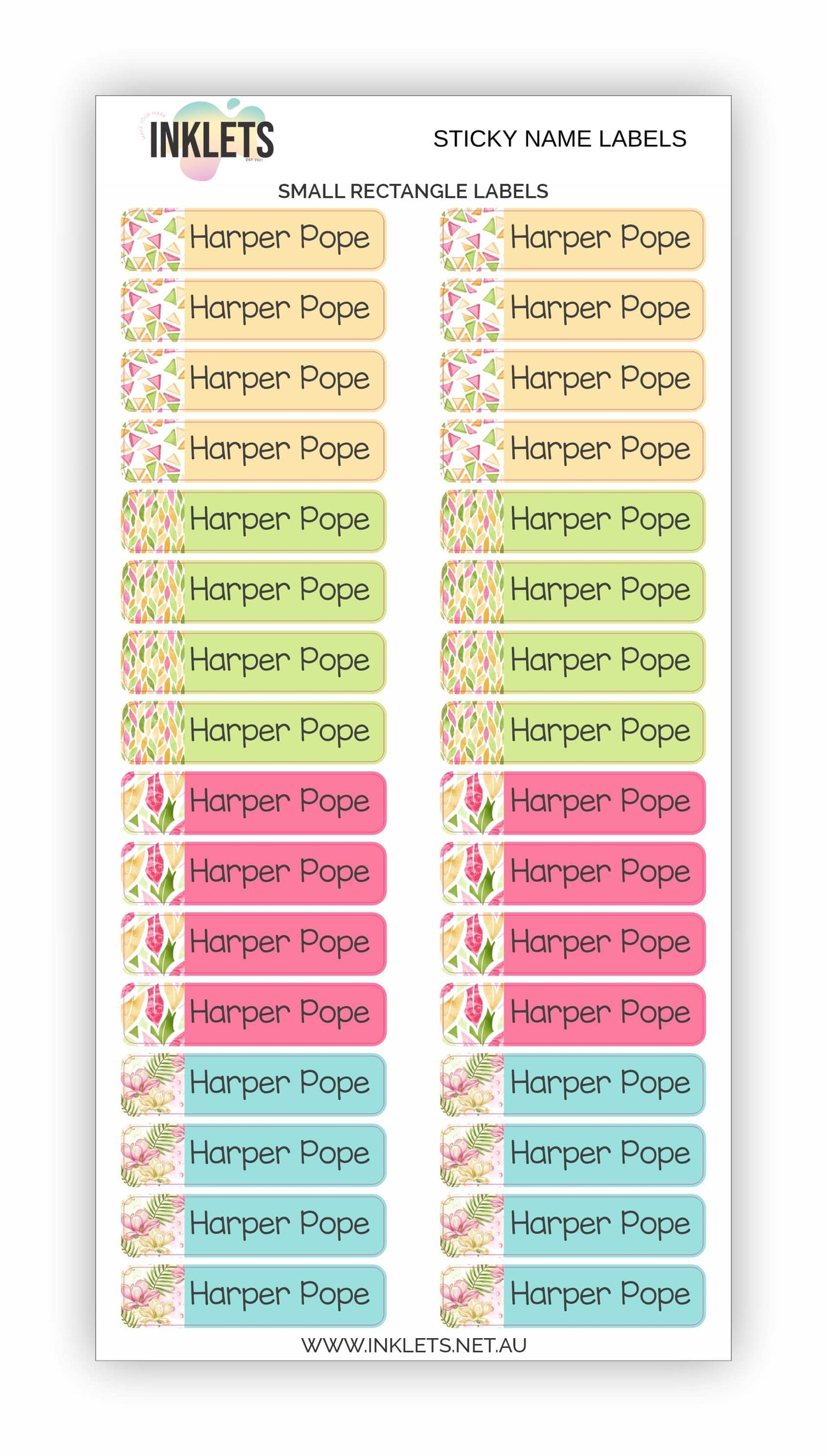 Tropics Name Label Bundle