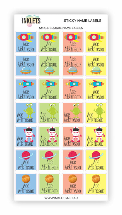 Space Blast Name Label Bundle