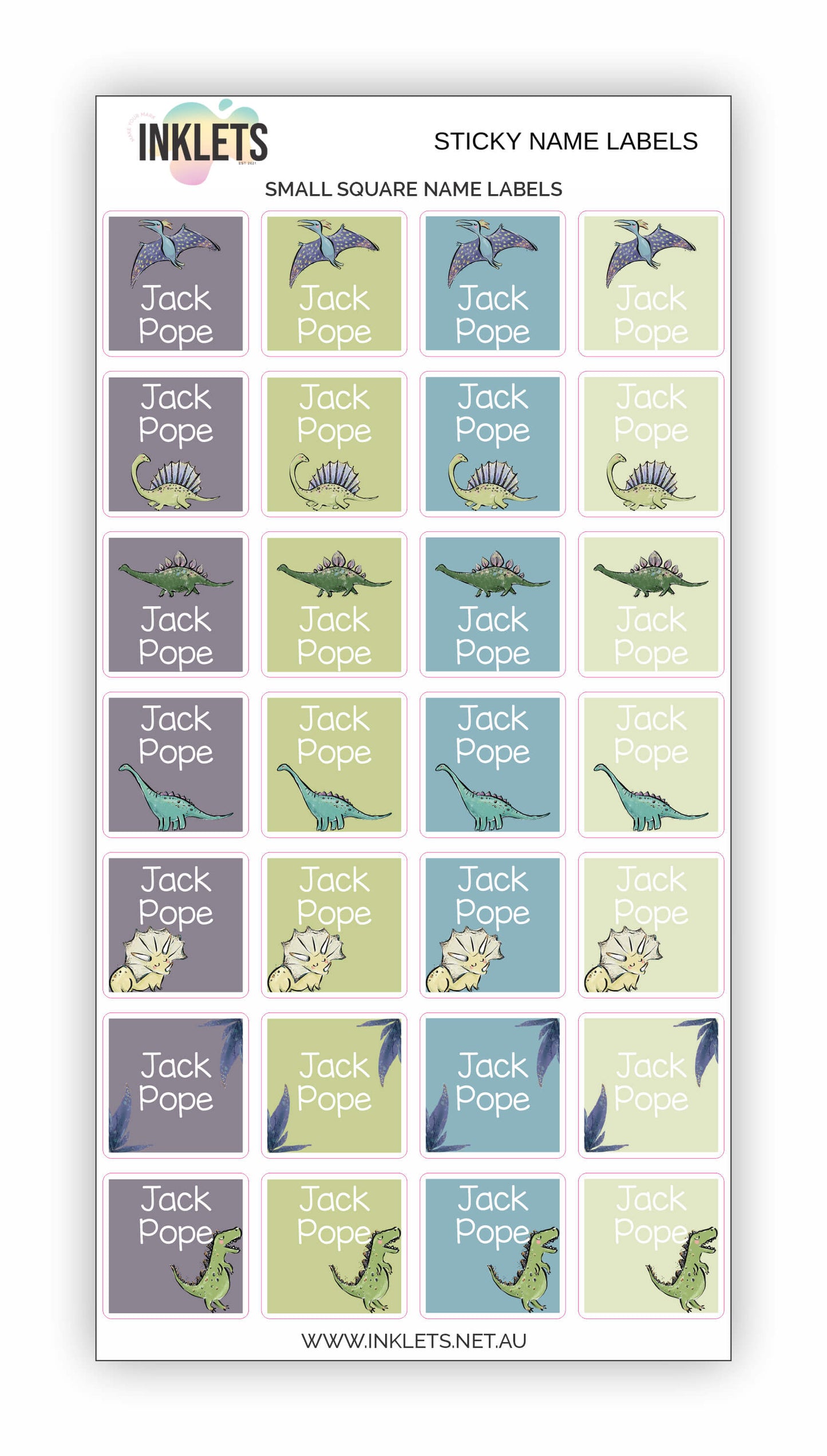 Dinos Name Label Bundle
