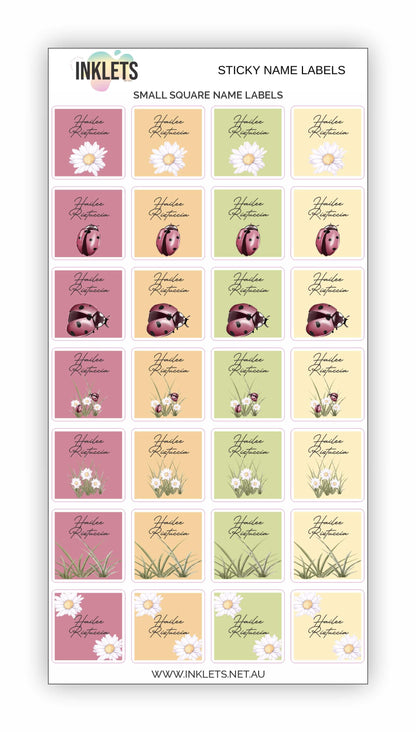 Ladybugs Name Label Bundle
