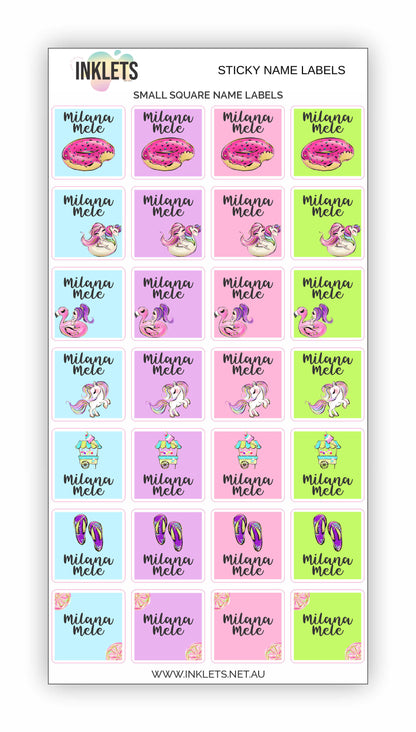 Pool Party Name Label Bundle