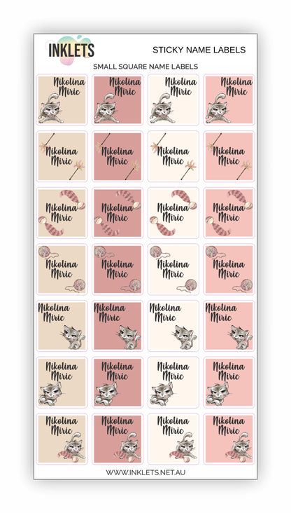Cats Name Label Bundle