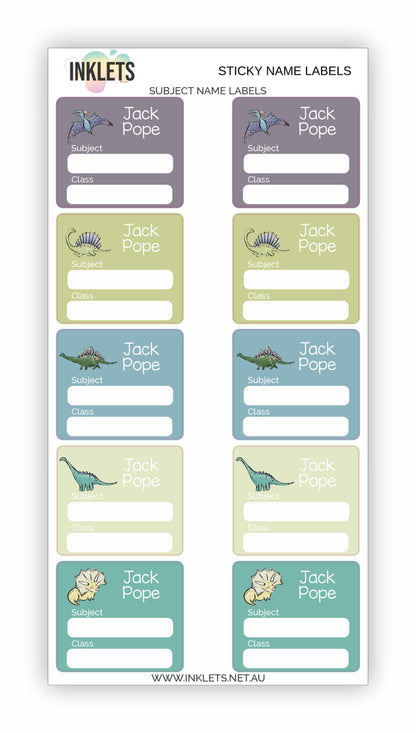 Dinos Name Label Bundle