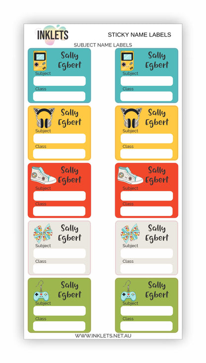 Gamer Girl Name Label Bundle